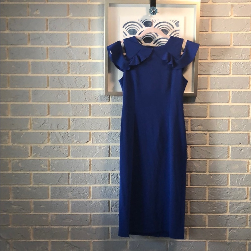 Ivanka Trump royal blue cocktail dress-Size 6